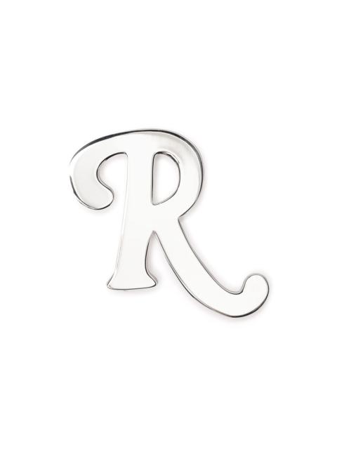 Raf Simons logo-plaque brass pin