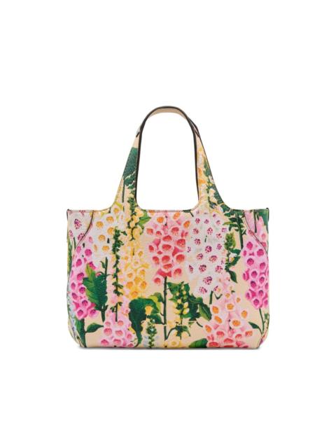Oscar de la Renta The Mini Topaz floral-print tote bag