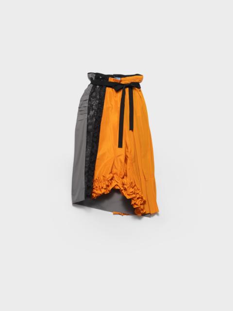 Prada Technical taffeta patchwork skirt