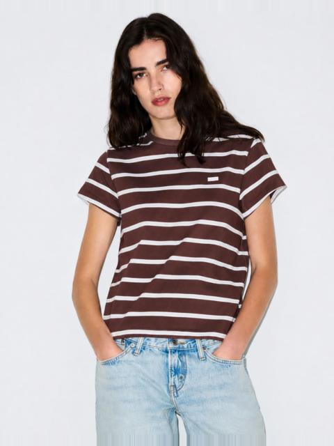 RE/DONE Classic Tee - Coffee Bean Stripe
