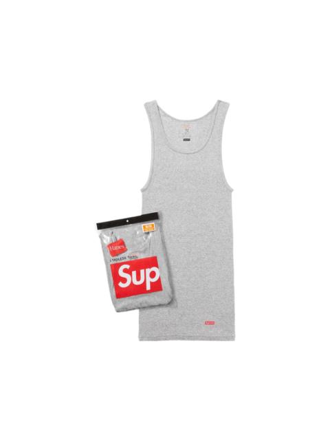 Supreme Supreme Tagless Tanks (Grey)