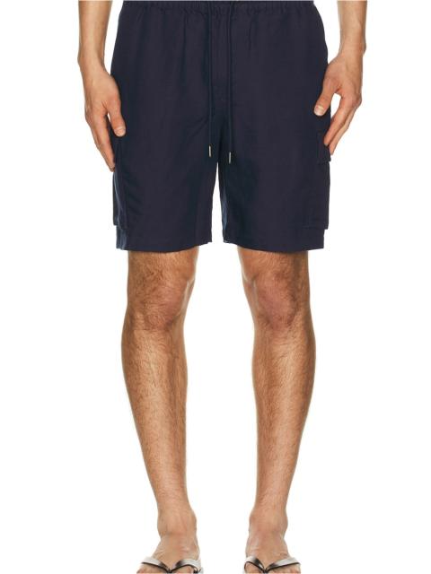onia Air Linen Pull-On Cargo Short