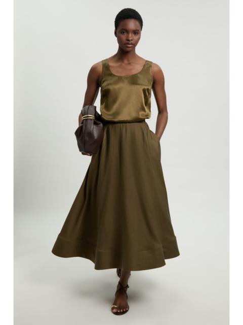 KAREN MILLEN Petite Viscose Linen Woven Prom Skirt