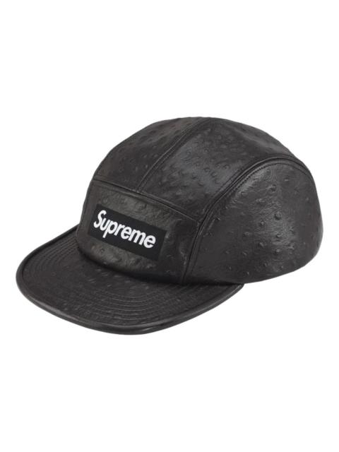 Supreme Supreme SS26 Ostrich Embossed Leather GORE-TEX Camp Cap 'Black' SUP-SS26-1022-BLK
