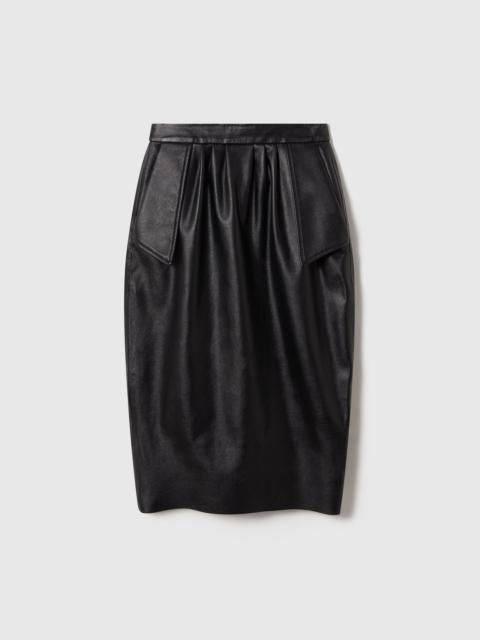 Stella McCartney Vegan Leather Midi Skirt