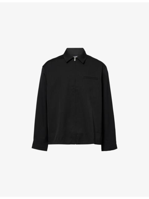 JACQUEMUS La Chemise Mecano Zip-Up Wool Jacket