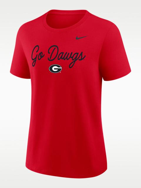 Nike Georgia Script Mantra Logo Women's Nike College T-Shirt