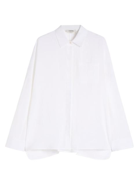 Max Mara Women's Linen Canvas Shirt - Optical White