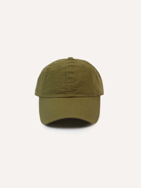 Drake's Green Seersucker Cotton Baseball Cap