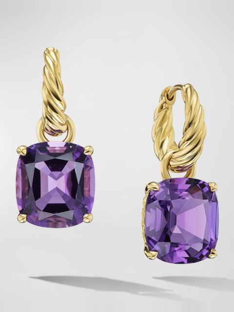 DAVID YURMAN Marbella Hoop Earrings with Gemstone in 18K Gold