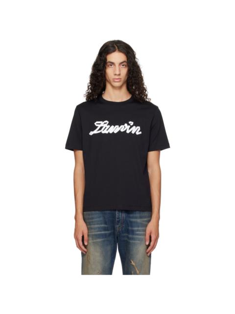 Lanvin Black 'Lanvin' Ribbon T-shirt