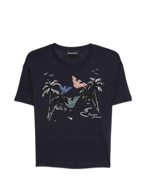 EMPORIO ARMANI graphic-print T-shirt