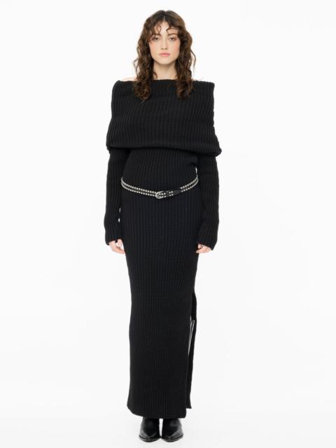Knit Maxi Dress - Black