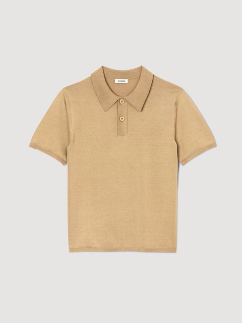 SHORT-SLEEVE KNITTED POLO SHIRT