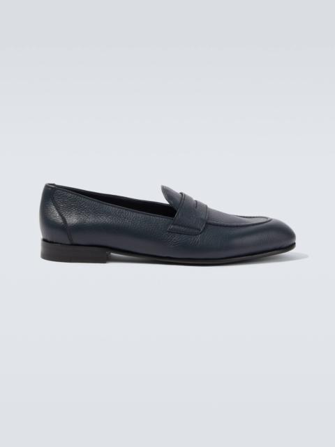 Brioni Leather penny loafers