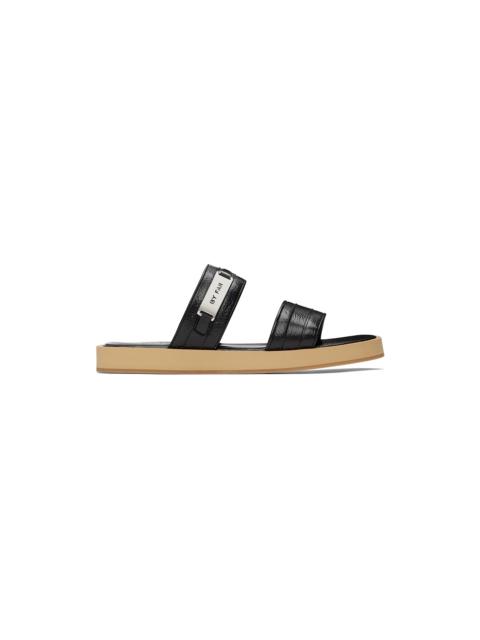 BY FAR Black Easy Sandals