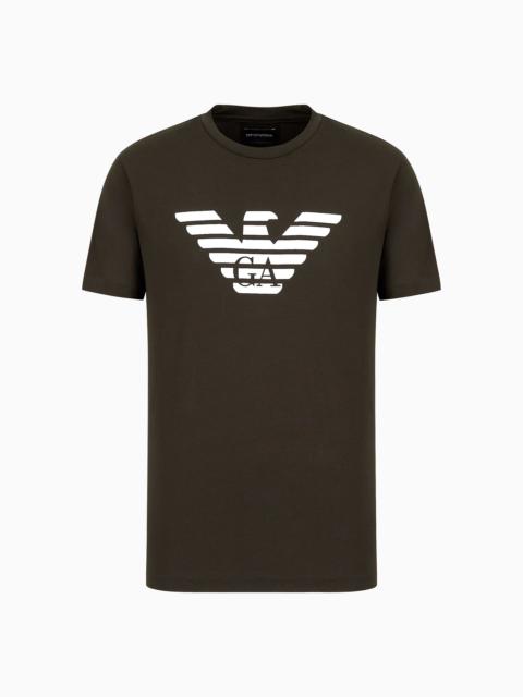 Pima-jersey T-shirt with logo print