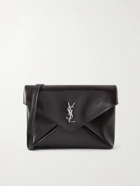 SAINT LAURENT Logo-Embellished Leather Messenger Bag