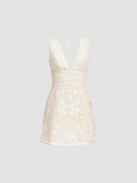 Dress The Population Women's Astrid Floral Minidress - Off White