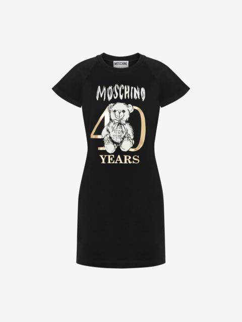 Moschino 40 YEARS TEDDY BEAR COTTON INTERLOCK DRESS