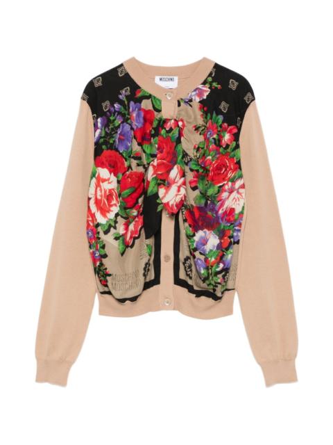 Moschino floral-print cardigan