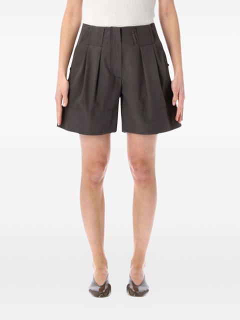 LOW CLASSIC pleated wide-leg shorts