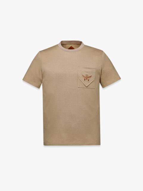 MCM Essential Logo Pocket T-Shirt in Organic Cotton