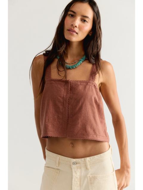 FREE PEOPLE Nora Embroidered Top