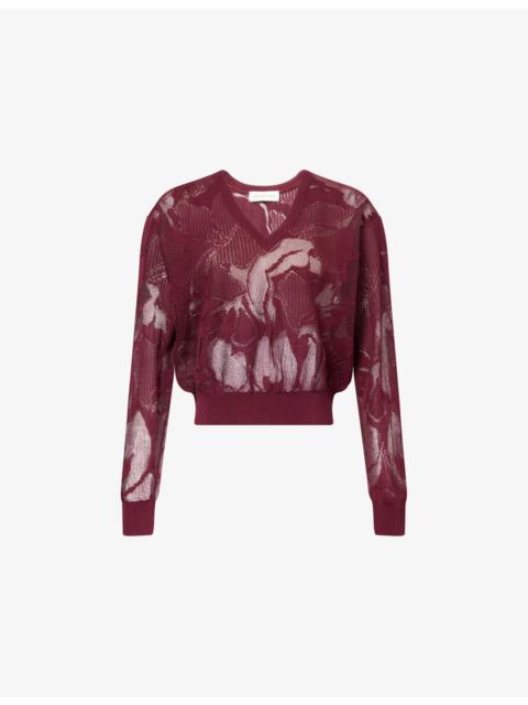 Dries Van Noten Lace Woven Cotton-Knit Jumper