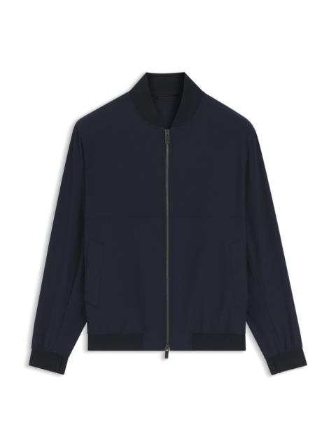 BOSS SLIM-FIT JACKET IN MICRO-PATTERNED STRETCH FABRIC