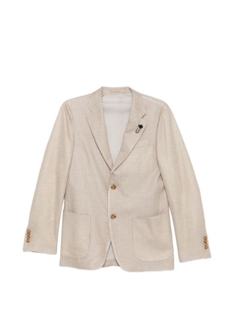 LARDINI patterned button blazer
