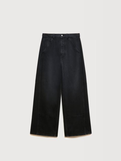 Marni BLACK DENIM OVERSIZED WORKWEAR TROUSERS