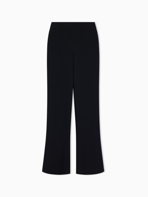 GIORGIO ARMANI Wide-leg silk trousers
