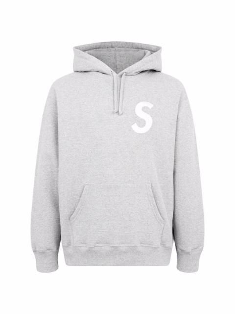 S logo split hoodie