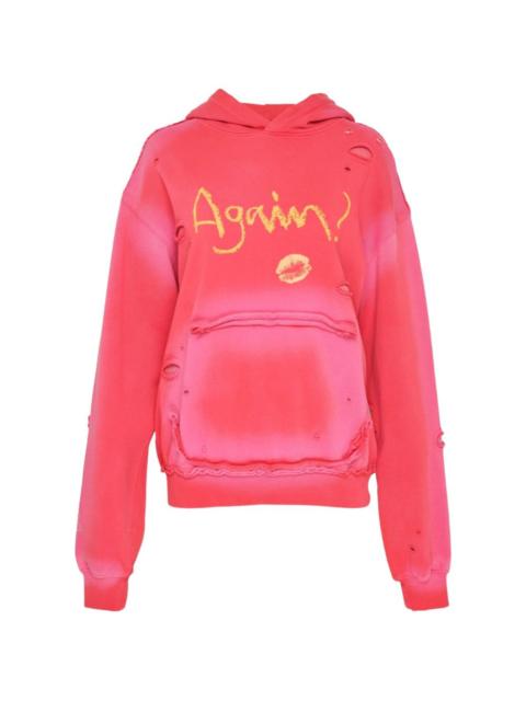 Andersson Bell spray-washed distressed hoodie
