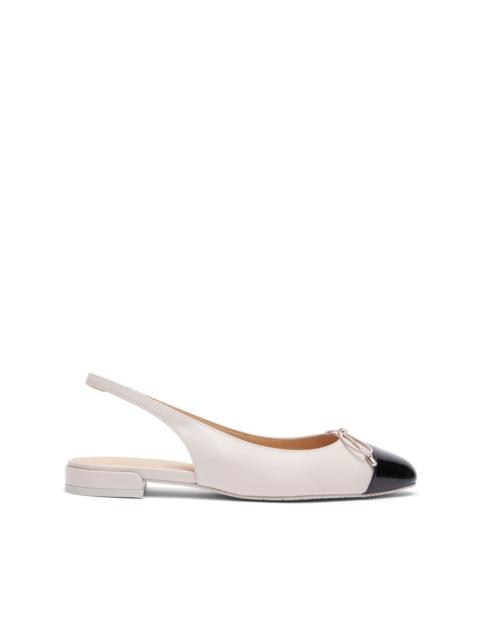 Stuart Weitzman Sleek Bow Slingback ballerina shoes
