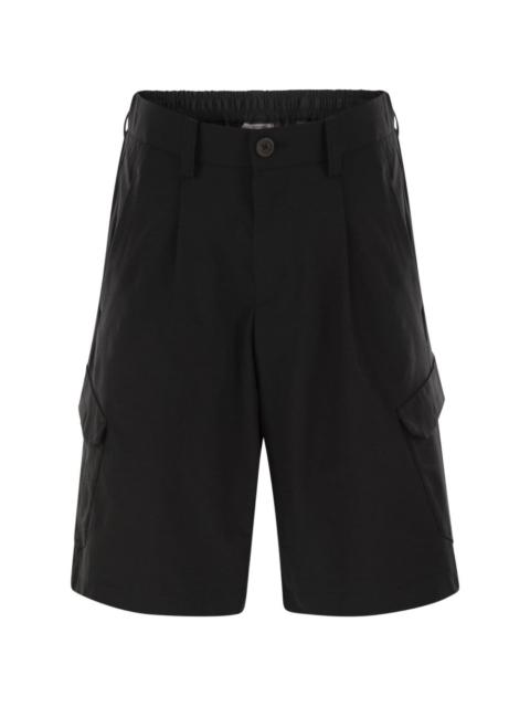 Herno cargo pleated shorts