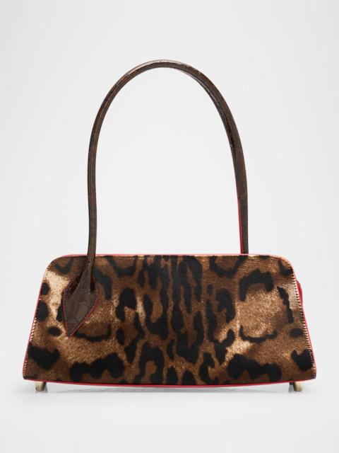 Christian Louboutin Eloise Top-Handle Bag in Croc-Embossed Leather
