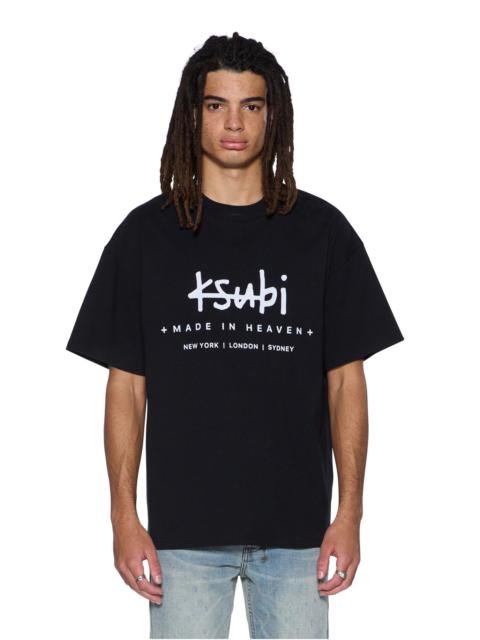 Ksubi PLATED EKCESS SS TEE JET BLACK