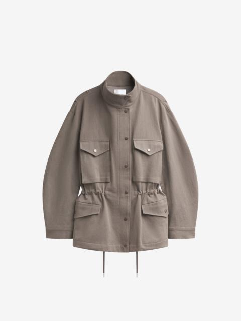 The Frankie Shop Danto Drawstring Utility Jacket - Light Brown