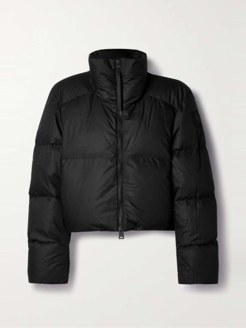 Garnet cropped quilted cotton-shell down jacket
