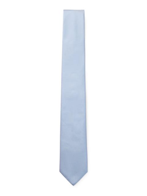 BOSS MICRO-PATTERN JACQUARD TIE WITH SILK