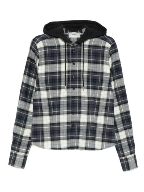 COPERNI plaid-pattern hooded shirt