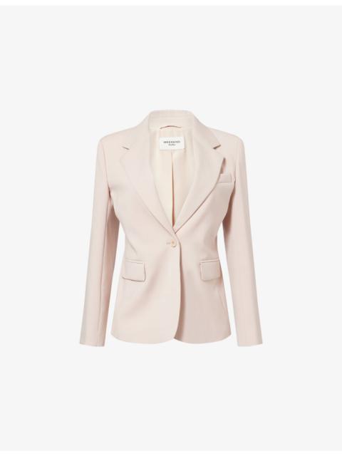 WEEKEND Max Mara Lamine Single-Breasted Wool Blazer