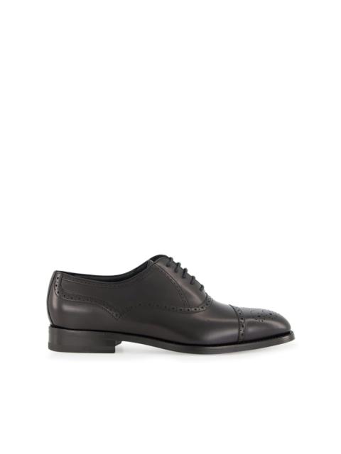 Manolo Blahnik brogue derby leather shoes