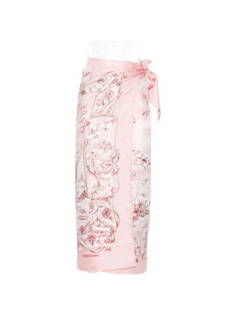 FERRAGAMO Ferragamo Floral-print Pareo