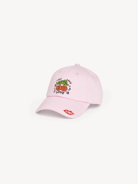 KENZO 'KENZO Loves' embroidered cap in cotton