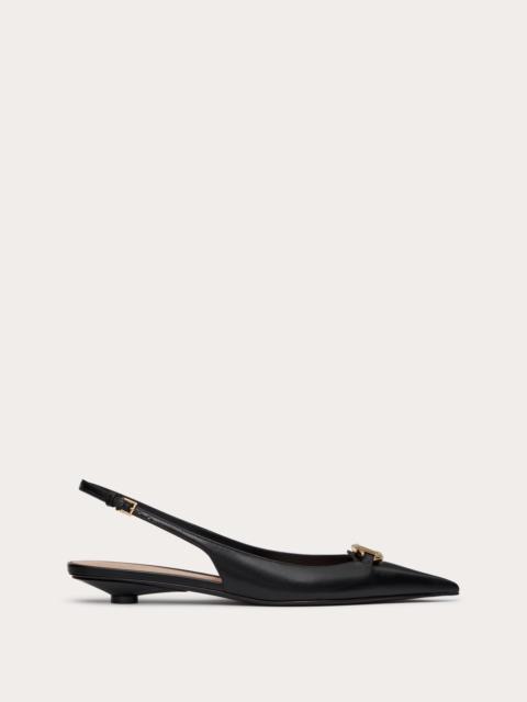 Valentino THE BOLD EDITION VLOGO CALFSKIN SLINGBACK BALLERINAS 20MM