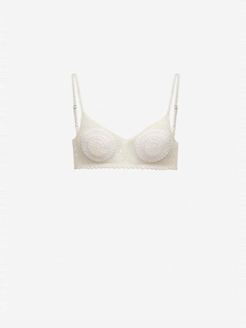 MAGDA BUTRYM Crochet bra in white