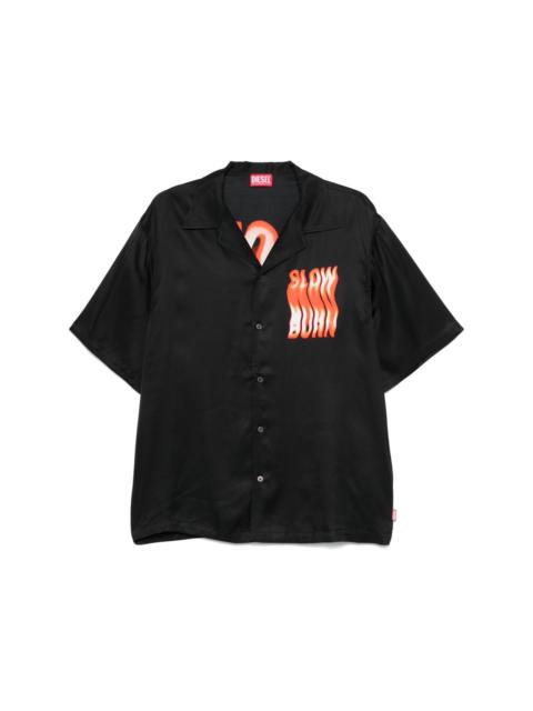 Diesel slogan-print shirt